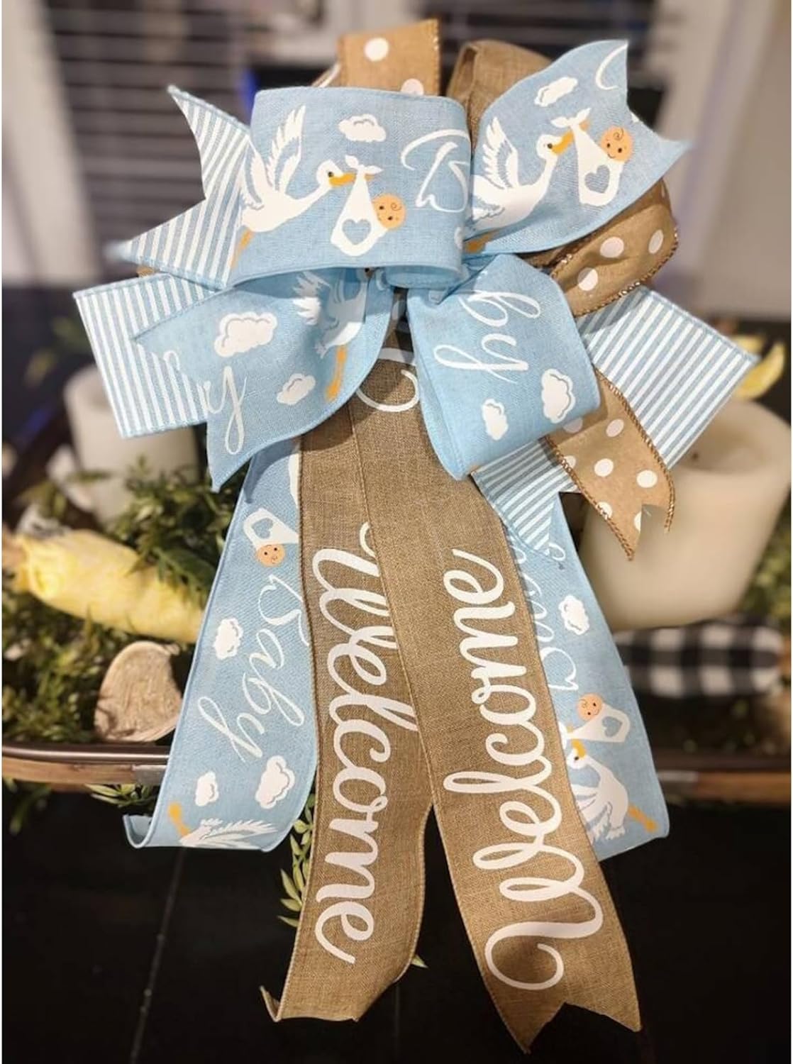 Burlap Ribbon Wired, Farmhouse Rustic Welcome Ribbon for Gifts Wrapping DIY Crafts Floral Bows Wreath Making Party Supplies Holiday Home Decoration, 2.5 Inch x 10 Yards - Crafty Corner