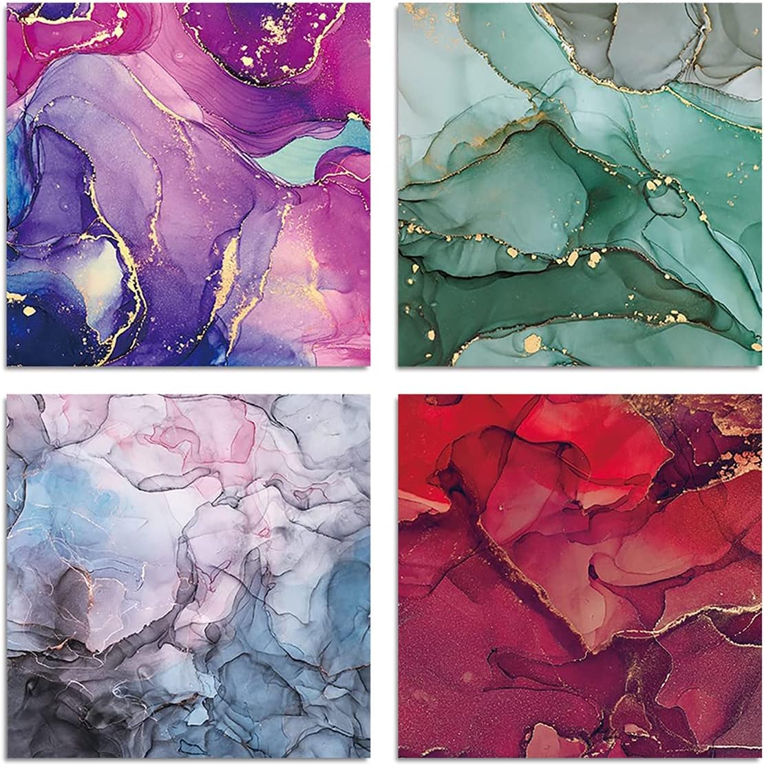 YASMEN Scrapbook Paper Pad 6×6, Marbled Pattern Watercolor Paper, 24 Sheets Single-Sided Colorful Cardstock Paper, Craft Card Making Paper Pack Scrapbooking Journal Supply Designer Art Paper Pad - Crafty Corner