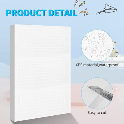 LuckyFoam White 4 Pack 12x7.5x1 inch Foam Sheets 1 Inch Thick Polystyrene Rectangles XPS Foam Board Craft for Insulating DIY Modeling Art Supplies - Crafty Corner