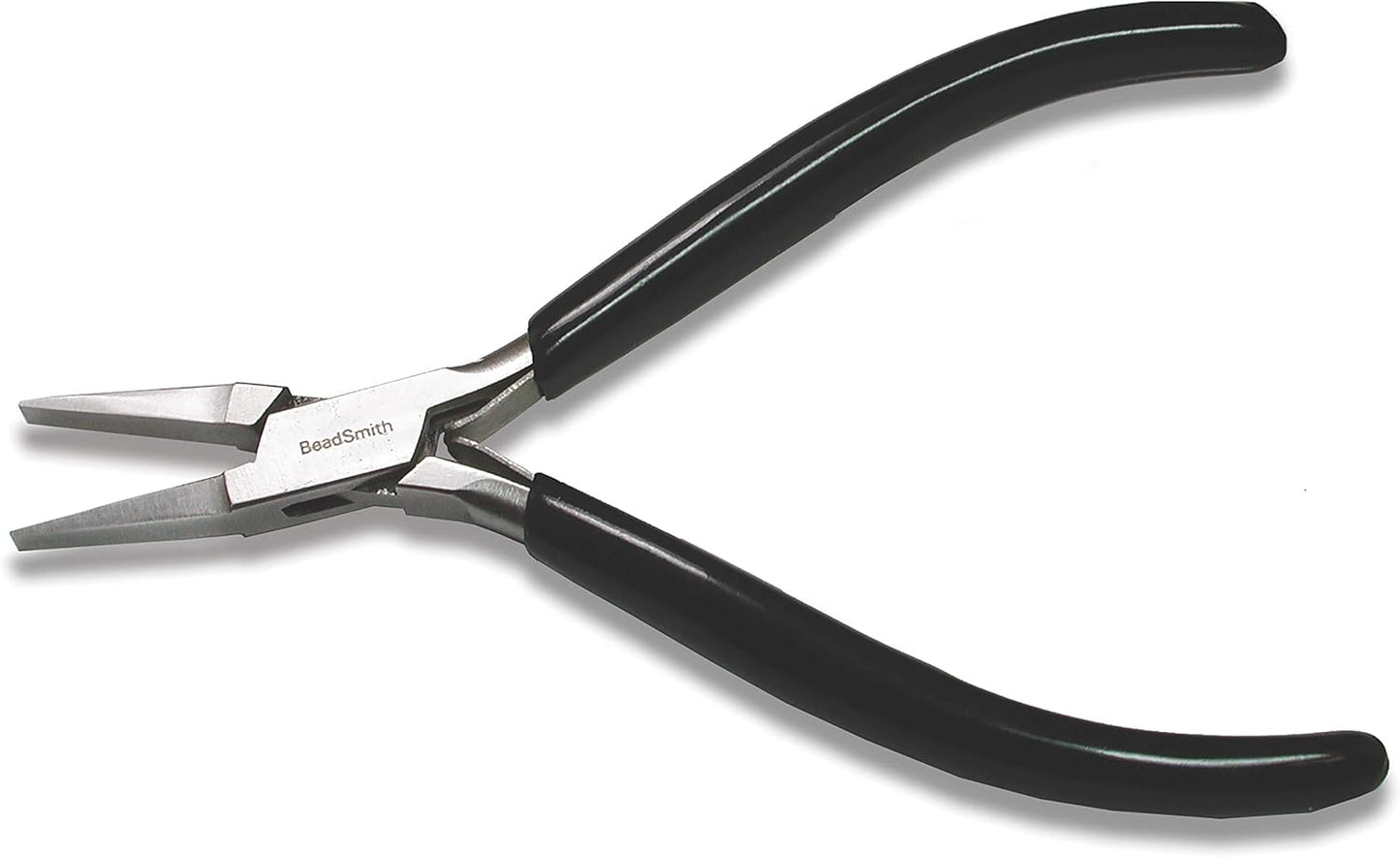 The Beadsmith Flat Nose Pliers – Extra Fine Tips – 4.5 inches (114mm) – PVC Grip Handle with Double Leaf Springs – Jewelry Making Tool for Creating Bracelets, Earrings and Necklaces - Crafty Corner