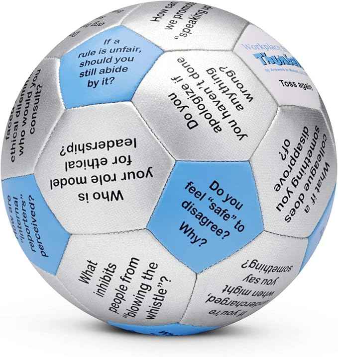 Trainers Warehouse 6" Thumball Collection, 32 Prompts for Conversation, Team Building, Relationship and Training
