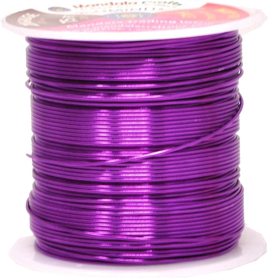 Mandala Crafts 20 Gauge Anodized Aluminum Craft Wire for Jewelry Making - 450 FT Colored Flexible Silver Copper Purple Gold Brown Red Wire - Bendable for Bonsai Armature Crafting Sculpting - Crafty Corner
