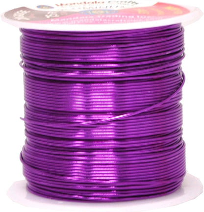 Mandala Crafts 20 Gauge Anodized Aluminum Craft Wire for Jewelry Making - 450 FT Colored Flexible Silver Copper Purple Gold Brown Red Wire - Bendable for Bonsai Armature Crafting Sculpting - Crafty Corner