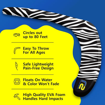 Beach Boomerang Toy For All Ages - Outside Beach Games Adults & Outdoor Toys For Kids - Fun Outdoor Backyard Toys For Boys - Soft Foam Pool Game & Birthday Gift Ideas For Boys & Girls 2025