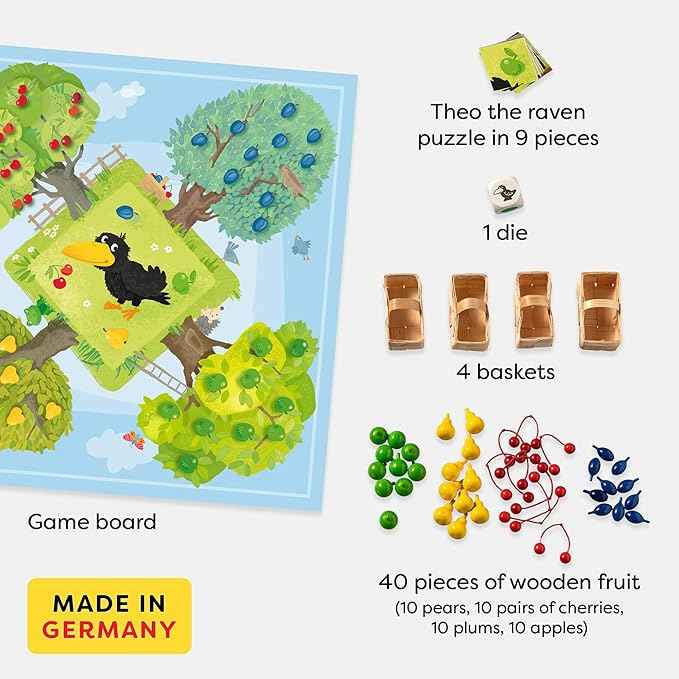 HABA Orchard Game - A Classic Cooperative Introduction to Board Games for Ages 3 and Up (Made in Germany)