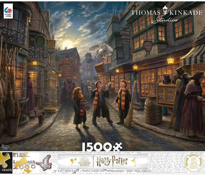 Ceaco - Thomas Kinkade - Harry Potter - Diagon Alley - 1500 Piece Jigsaw Puzzle