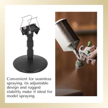 Spray Work Painting Stand Set, Adjustable Height Adjustable Spring Width Painting Turn Table Stand, Spray Painting Stand Base for DIY Model Car