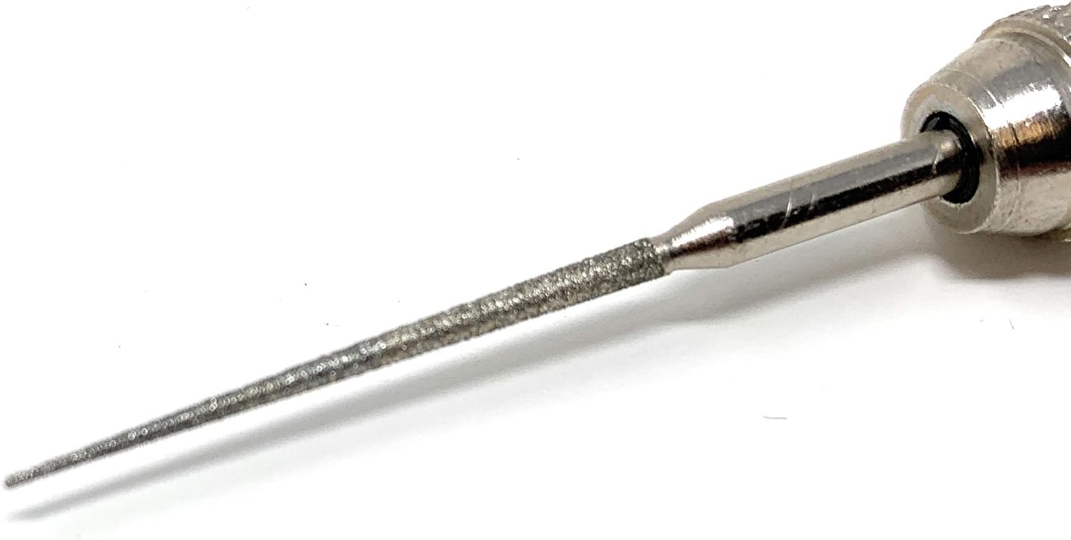 WireJewelry Diamond Tip Bead Reamer with Padded Handle, Pack of 1 - Crafty Corner