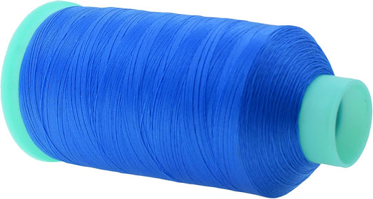 Mandala Crafts Bonded Nylon Thread Sky Blue Heavy Duty Sewing Threads - 2843 YDs Size 46 210D T45 Tex 45 Thread for Leather Jeans Weaving Outdoor Marine Upholstery Threads