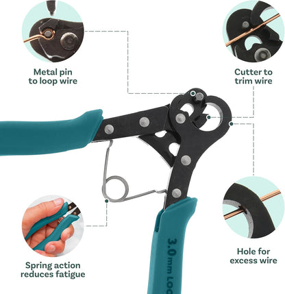 The Beadsmith One Step Looper – Create and Trim Consistent 3 mm Loops for Jewelry, Use With 18-26g Craft Wire - Crafty Corner