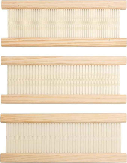 WILLOWDALE 3pcs Weaving Heddle Shed Stick for Weaving Loom Kit, 12 Inches Heddle with 45/60/75 Sticks, Weaving Tool Frame Loom Accessories Arts & Crafts Supplies