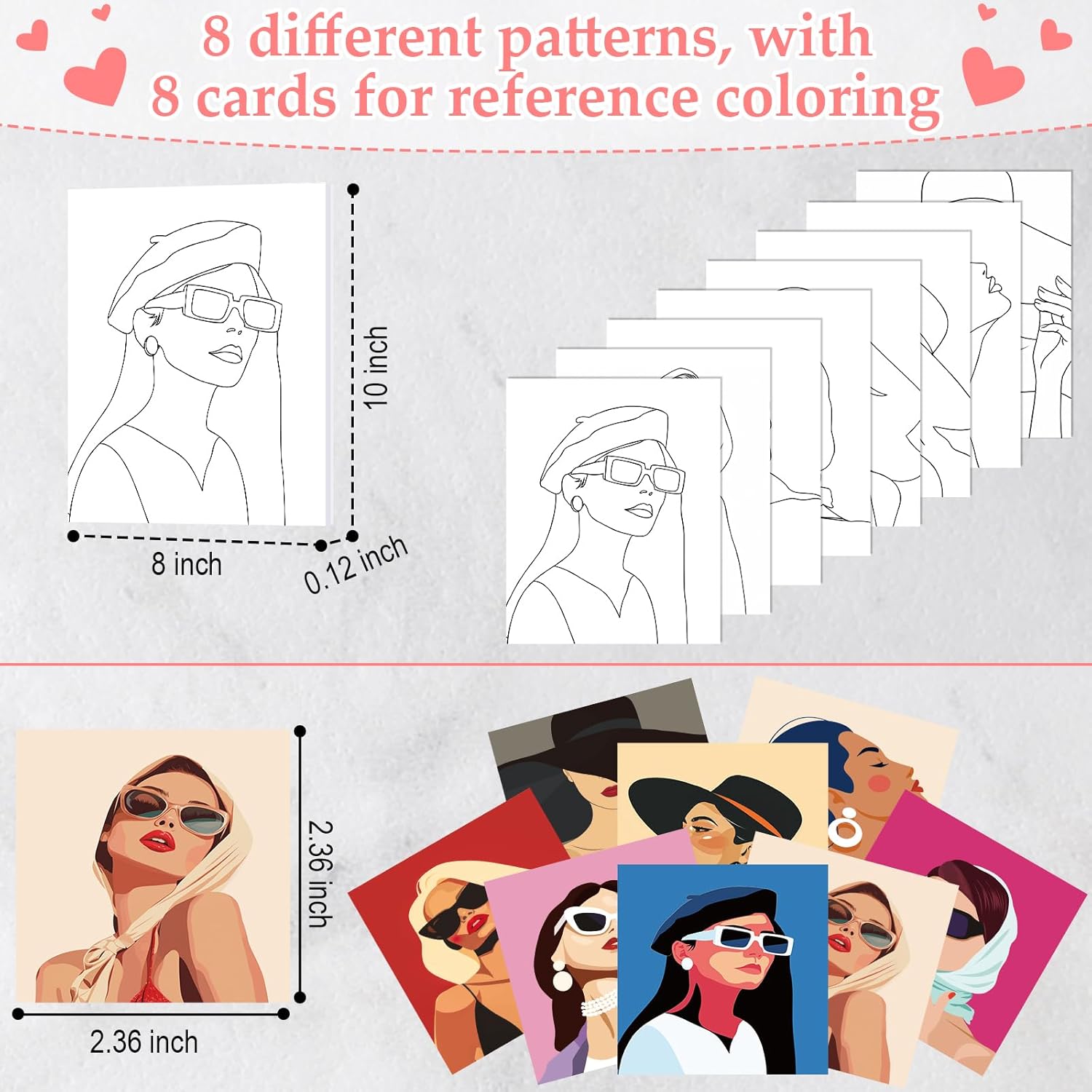 Cholemy 36 Pcs Paint and Sip Kit for Adults 8''x10'' Pre Drawn Canvas for Painting DIY Afro Acrylic Painting Kit Wood Easel Brushes Date Night Bulk for Christmas Party Gifts(Modern Woman) - Crafty Corner