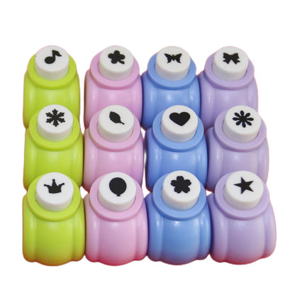 Punch Craft Set, 12 Pack Multicolored Shapes Hole Punch Great for Crafting & Fun Projects - Crafty Corner