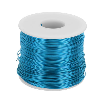 MECCANIXITY 20 Gauge Anodized Aluminum Craft Wire Bendable Bonsai Training Wire 771 Feet 0.8mm for Sculpting Crafts Wreath Floral Beading Jewelry Making, Blue