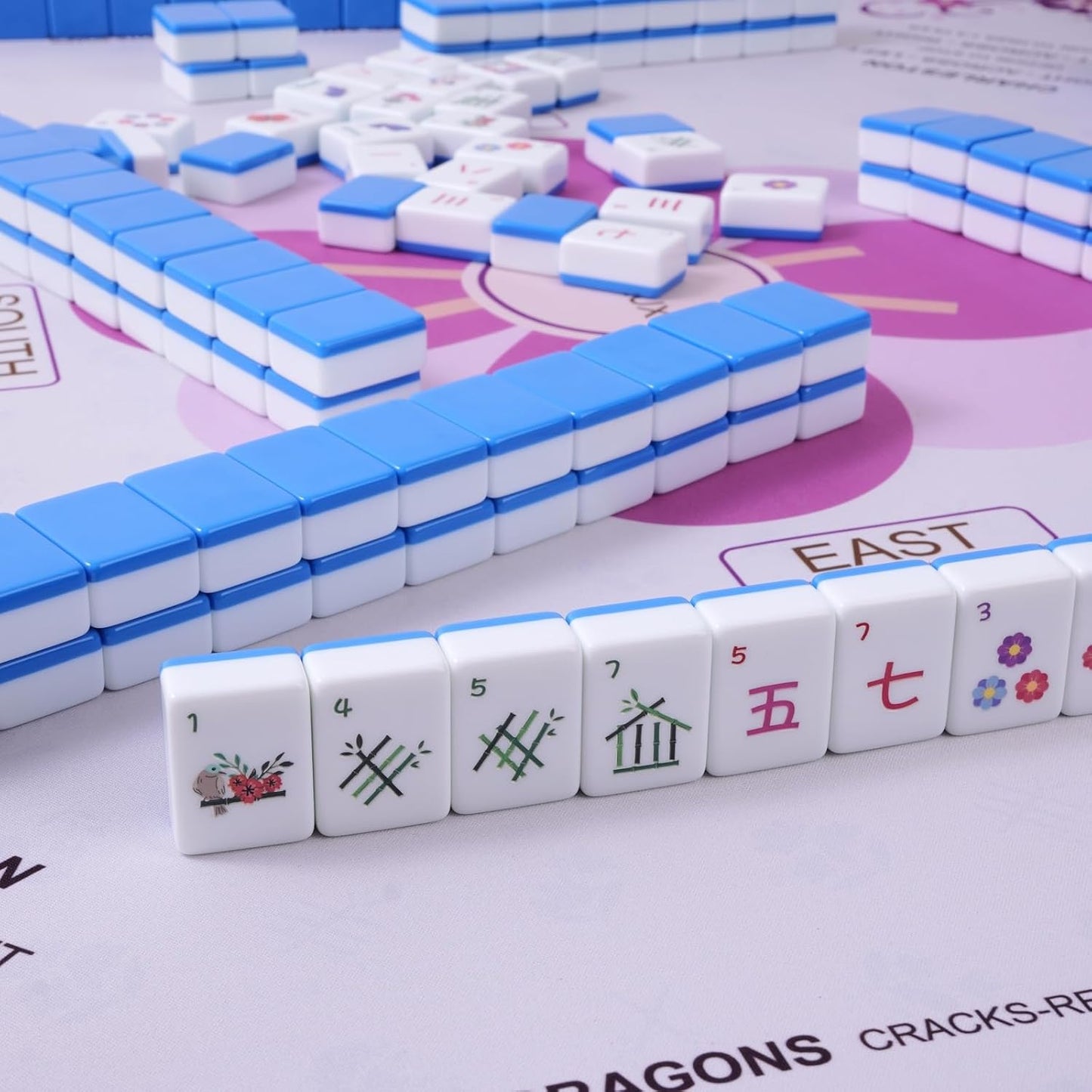 American Mahjong Tile Set (Blue)