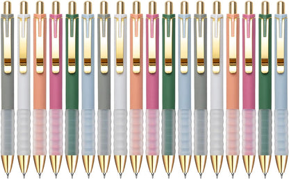Linbsunne Gel Pens Black Ink Pen 0.5mm fine Point Pens Smooth Writing Retractable Office Supplies (18-count)