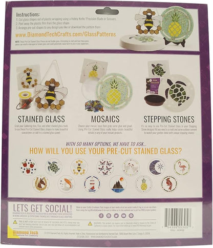Moon and Star Pre-Cut Stained Glass Kit