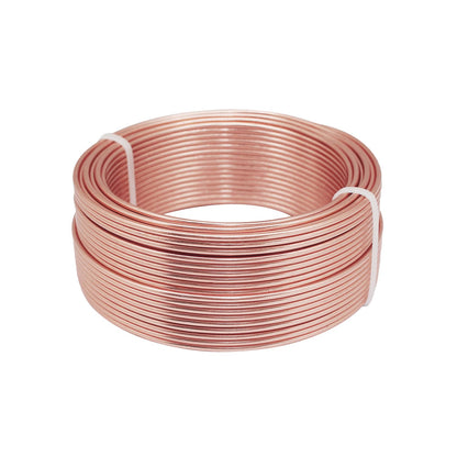 12 Gauge Aluminum Craft Wire, 2mm×30Yards Bendable Metal Craft Wire for Bonsai Plant Stand, Doll Skeletons, Wire Sculpture, Jewelry Making and Home Decorations (Copper)