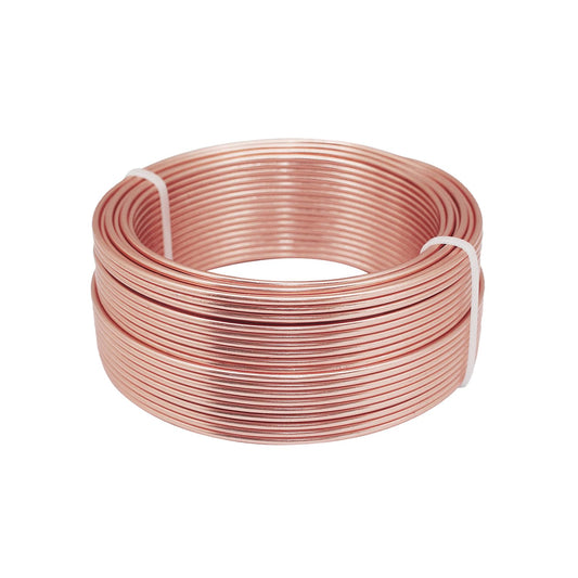 12 Gauge Aluminum Craft Wire, 2mm×30Yards Bendable Metal Craft Wire for Bonsai Plant Stand, Doll Skeletons, Wire Sculpture, Jewelry Making and Home Decorations (Copper)