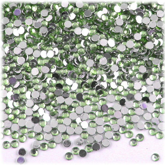 The Crafts Outlet 1,440pc Rhinestones Round 3mm (10ss) Flatback Light Orange - Crafty Corner