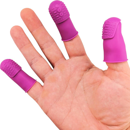 Comfortable Flexible Thimbles | THIK-Grip Thimble | Small (3) - Medium (3) - Large (3) - Comfy | Set of Large Sewing Needles with Case (1)
