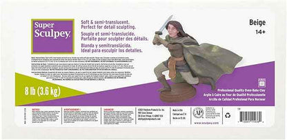 Sculpey Super Clay, 8-Pound, Beige