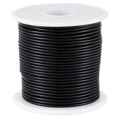 12 Gauge Black Aluminum Craft Wire (105FT) - Anodized for Jewelry Making, Beading Floral, Plant Gardening, Sculpting & Modeling Craft Wire (Black #10, 2mm) - Crafty Corner