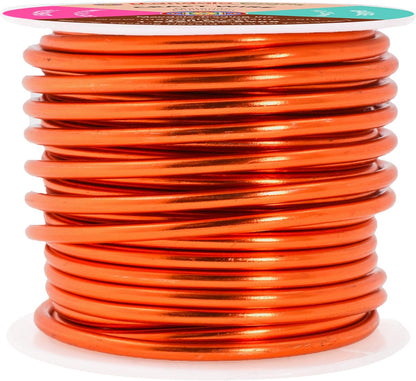 Mandala Crafts 10 Gauge Anodized Aluminum Craft Wire for Jewelry Making - 32 FT Colored Flexible Burnt Orange Wire - Bendable for Bonsai Armature Crafting Sculpting - Crafty Corner