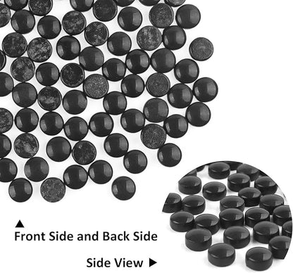 Artspac Glass Mosaic Tiles for Crafts Bulk,150g Round Mosaic Glass Pieces,Black Mosaic Tiles for DIY Garden Crafts Supplies, Crafts Ornaments