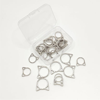 Hilsayum Cat Stitch Markers Cute Stitch Markers Metal Stitch Marker for Crocheting