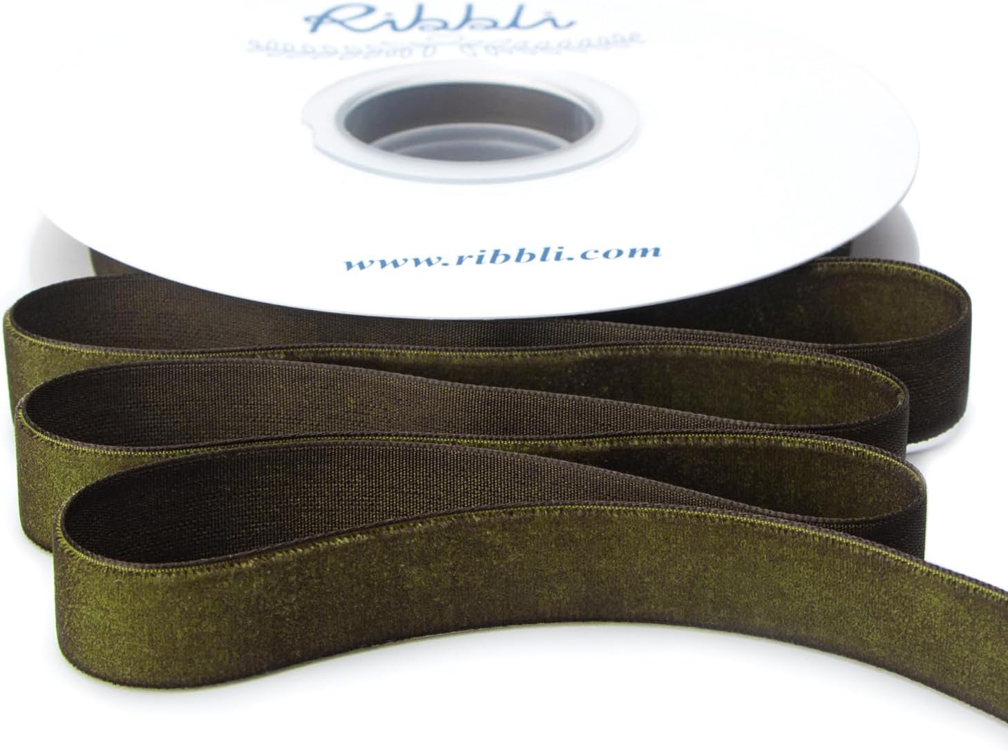 Ribbli Polyester Moss Green Velvet Ribbon,5/8 Inches Continuous10-Yard Spool,Christmas Ribbon for Gift Wrapping,Floral Bouquets, Home Decor - Crafty Corner