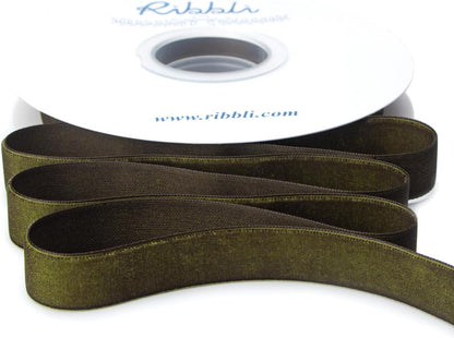 Ribbli Polyester Moss Green Velvet Ribbon,5/8 Inches Continuous10-Yard Spool,Christmas Ribbon for Gift Wrapping,Floral Bouquets, Home Decor - Crafty Corner