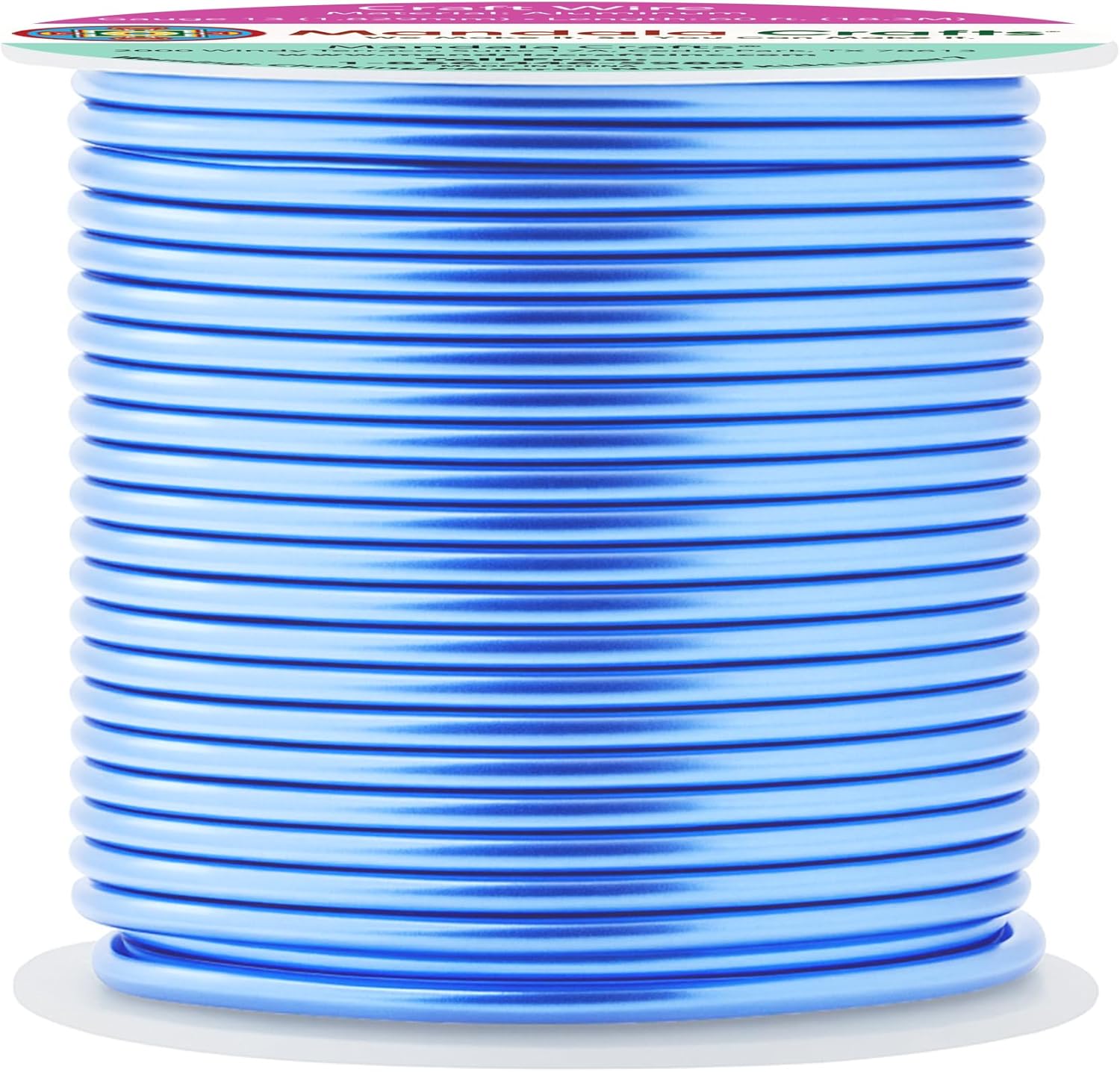 Mandala Crafts 13 Gauge Anodized Aluminum Craft Wire for Jewelry Making - 240 FT Colored Flexible Pastel Wire - Bendable for Bonsai Armature Crafting Sculpting - Crafty Corner