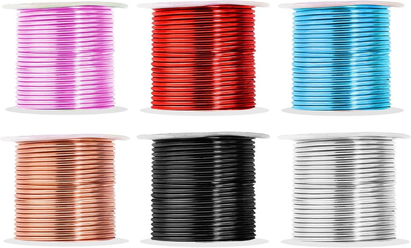 Mandala Crafts 13 Gauge Anodized Aluminum Craft Wire for Jewelry Making - 300 FT Colored Flexible Silver Copper Black Pink Ice Blue Red Wire - Bendable for Bonsai Armature Crafting Sculpting - Crafty Corner