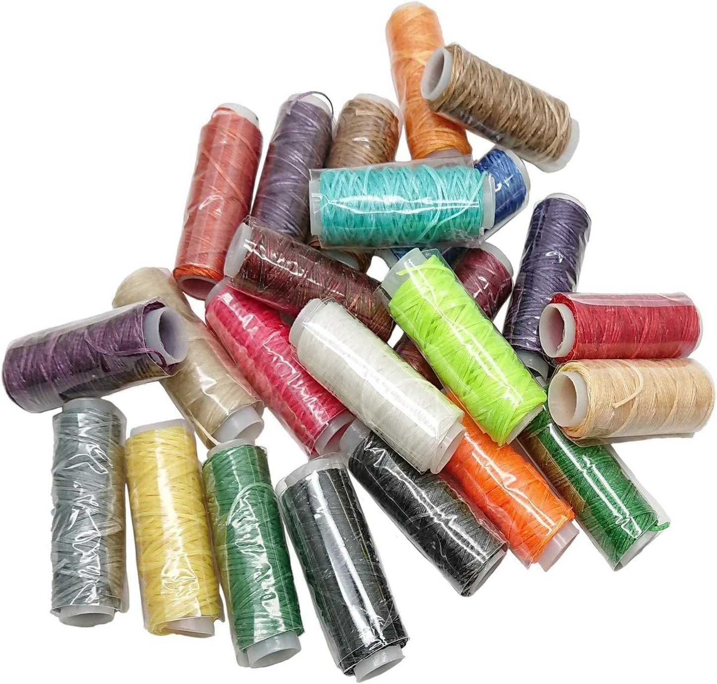 48 Colors Waxed Thread, Leather Sewing, Hand Stitching Thread for Hand Sewing Leather and Bookbinding, 13Yards Per Color