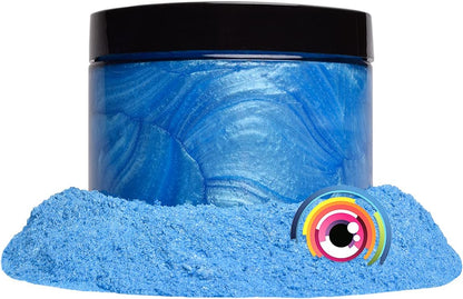 Eye Candy Pigments Premium Blue Mica Powder - Angel Blue (50gr) - for Epoxy, Resin, Soap, Paint, Woodworking, Acrylic Pouring, Bath Bombs, Fishing Lures - DIY Arts and Crafts Additive