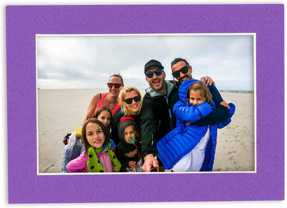 11x14 Mat for 8.5x11 Photo - Precut Purple Picture Matboard for Frames Measuring 11 x 14 Inches - Bevel Cut Matte to Display Art Measuring 8.5 x 11 Inches - Acid Free ONE MAT