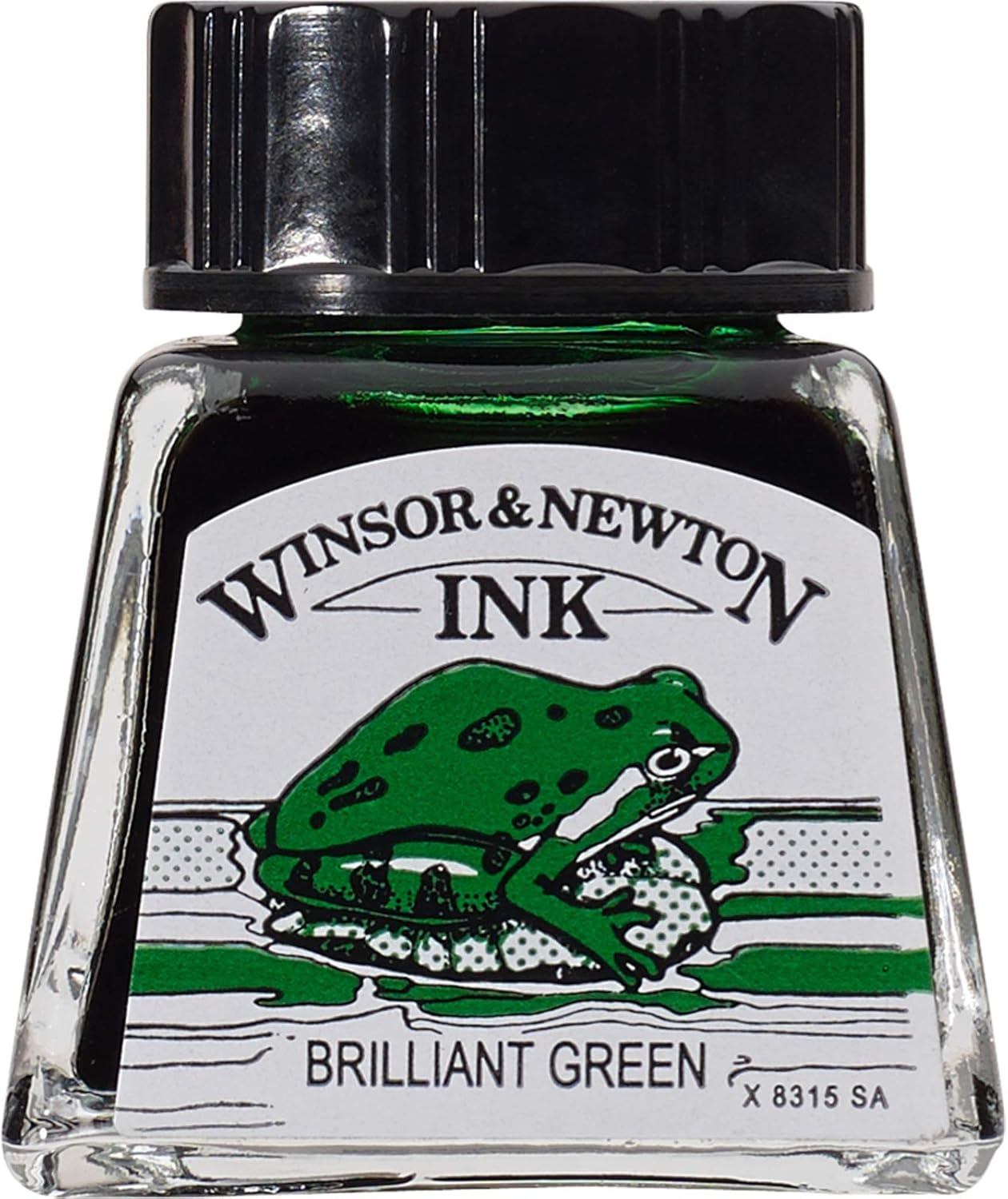 Winsor & Newton Drawing Ink, 14ml Bottle, Brilliant Green - Crafty Corner