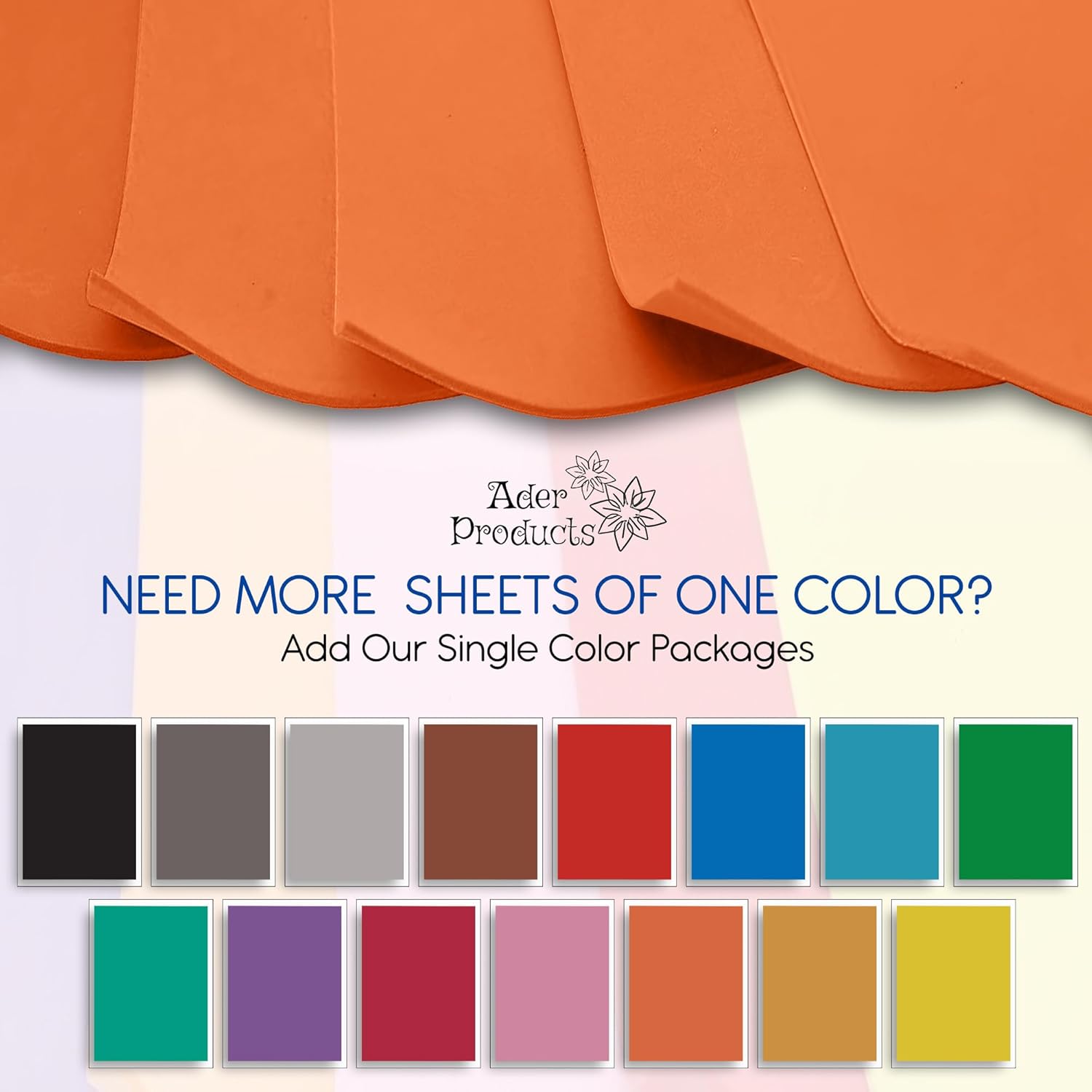 Orange EVA Foam Sheets for Crafts, 9 x 12 Inch, 2mm Thickness – Ideal for DIY Arts and Crafts, Foam Paper for Kids, Cosplay and Costumes - 15 Pack - Crafty Corner