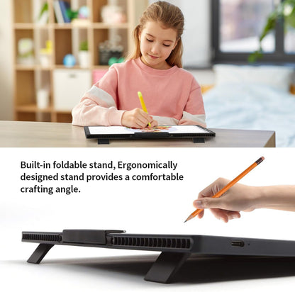 Rechargeable A4 Light Box with Padded Case,led Light pad with Built-in Stand & Clip,6 Levels of Brightness lightbox for tracing,Diamond Painting.Light Table for Artists,Drawing,Sketching,Animation