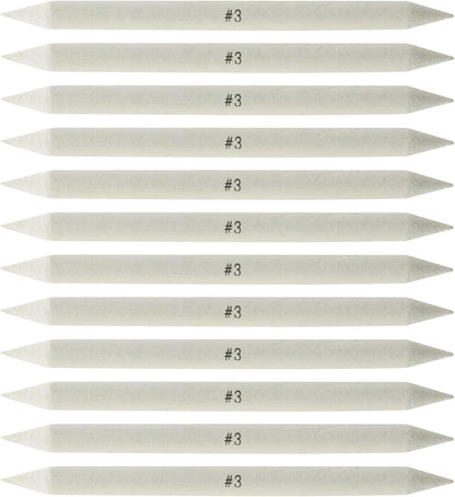 Creative Mark Art Set: Charcoal Pencils Solid Double-Ended Blending Stumps for Adults [Size # 3-12 Count], Perfect for Drawing, Pastels, and Art Design