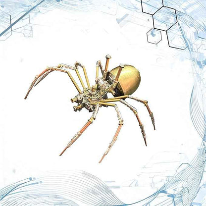 3D Puzzle Metal Model Kits Spider DIY Projects Hobby Kit,Arts & Crafts Making Metal Building Christmas Birthday Gifts (Mechanical Spider E)