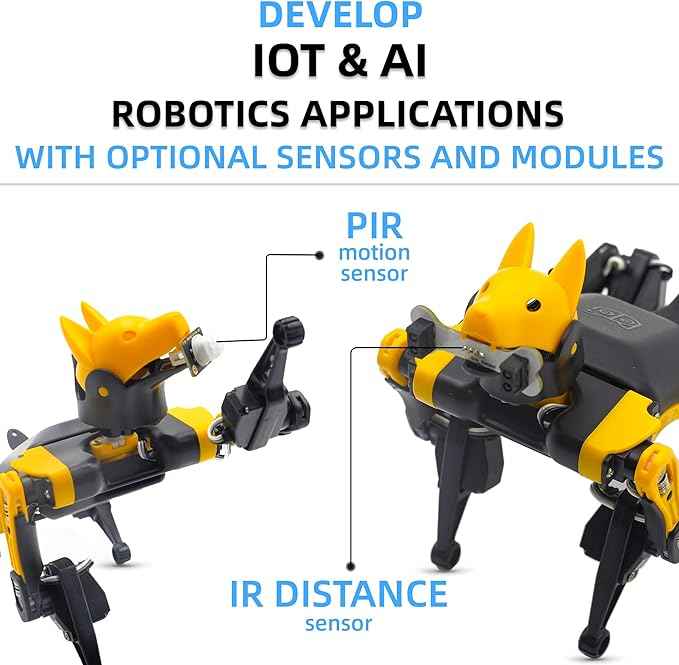 Petoi Programmable Robot Dog Bittle X V2 Alloy Servo (Construction) | Coding Smart Robot Dog Kit, Voice Controlled, Quadruped Interactive Robot for Kids, Open Source, STEM & Robotics Education