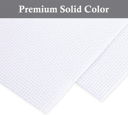 Aida Cloth Big Size 11 Count, White Cross Stitch Fabric, 39 inch by 60 inch