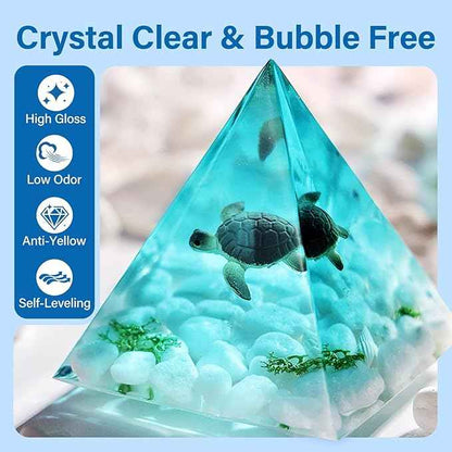 LET'S RESIN Epoxy Resin Kits and Molds Complete Set, 16oz Resin Art Kit with Silicone Molds, Pigment, Dried Flowers, Crafts for Adults, Beginners, Art Supplies for DIY Lovers, DIY Gift for Women