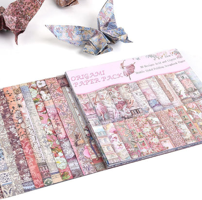 Origami Paper Kit 50 Sheets 70GSM 6 Inch Square Double Sided Color 50 Vivid Japanese Washi Chiyo Colors for Hand Crafts Origami Paper Arts Creativity.Flower Fairy - Crafty Corner