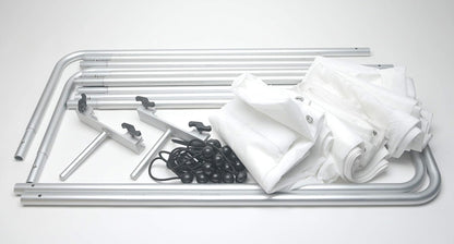 Glide Gear BFS 100 Butterfly Scrim – 4x4, 6x6, 8x8 Diffuser – 3 Nylon Silks, Quick-Setup Frame, C-Stand Clamps Included