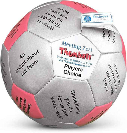 Trainers Warehouse 6" Thumball Collection, 32 Prompts for Conversation, Team Building, Relationship and Training