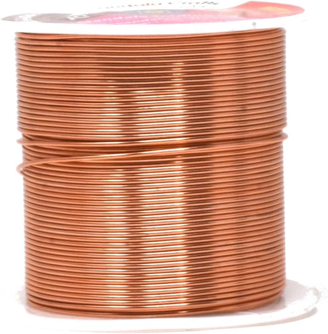 Mandala Crafts 20 Gauge Anodized Aluminum Craft Wire for Jewelry Making - 450 FT Colored Flexible Rose Gold Combo Wire - Bendable for Bonsai Armature Crafting Sculpting - Crafty Corner