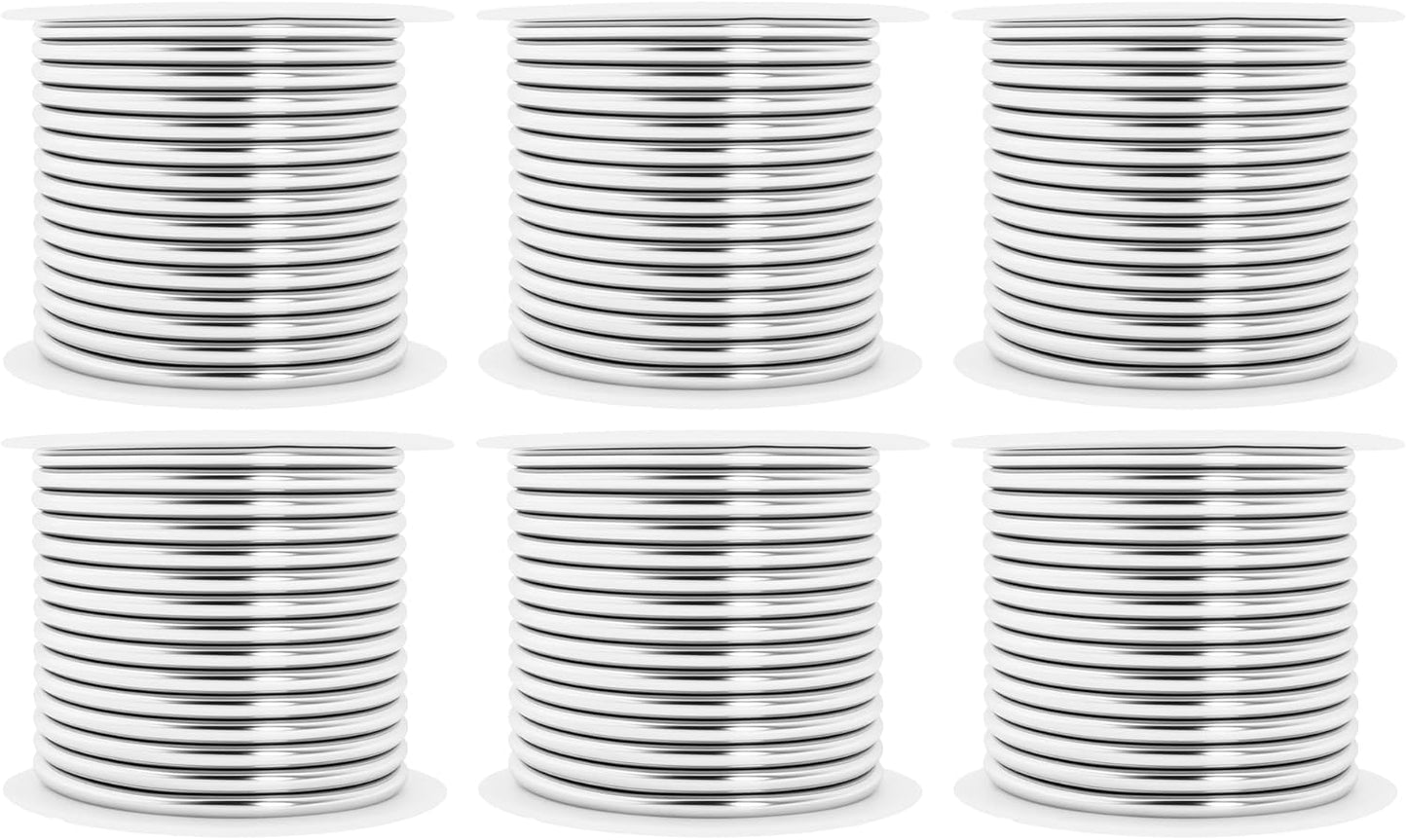 Mandala Crafts 10 Gauge Anodized Aluminum Craft Wire for Jewelry Making - 120 FT Colored Flexible Silver Combo Wire - Bendable for Bonsai Armature Crafting Sculpting - Crafty Corner